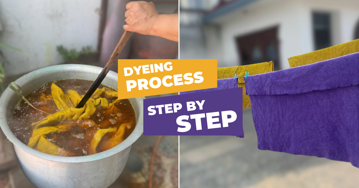 Dyeing Process | How We Dye Our Handmade Fabric | Shabi Natural